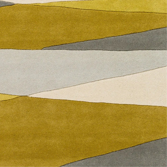 close view of Jarvi hand tufted round shaped rug 