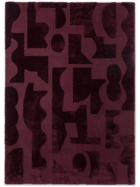 Julee Hand Tufted Cherrish Wool Rug 