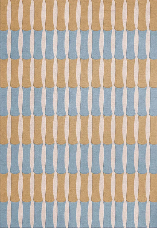 Minda multicolor wool area carpet