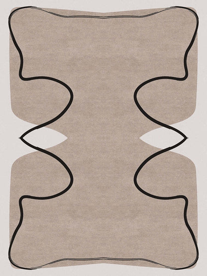 Omina hand-tufted wool rug for dining room