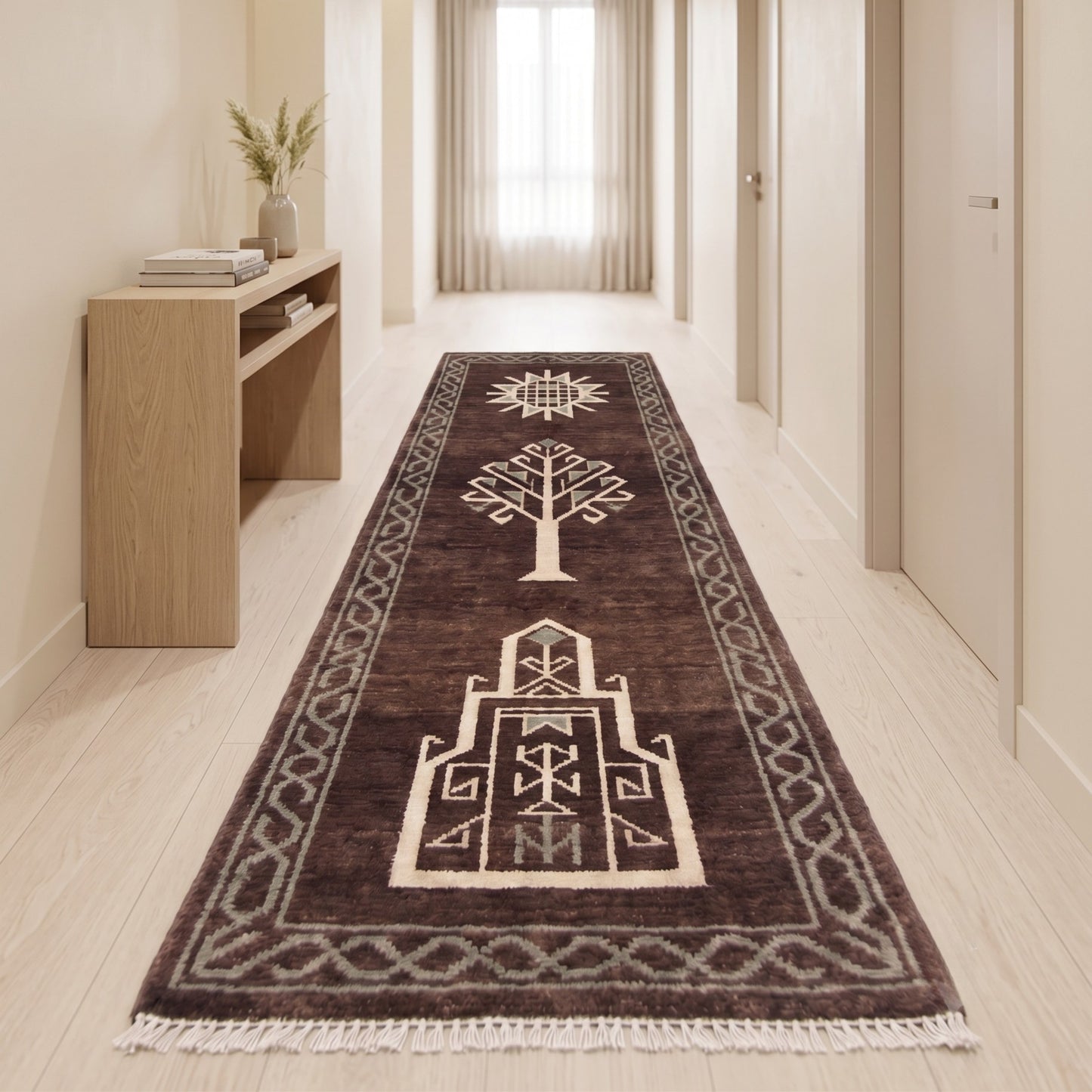 Bower Hand Knotted Wool Runner Rug
