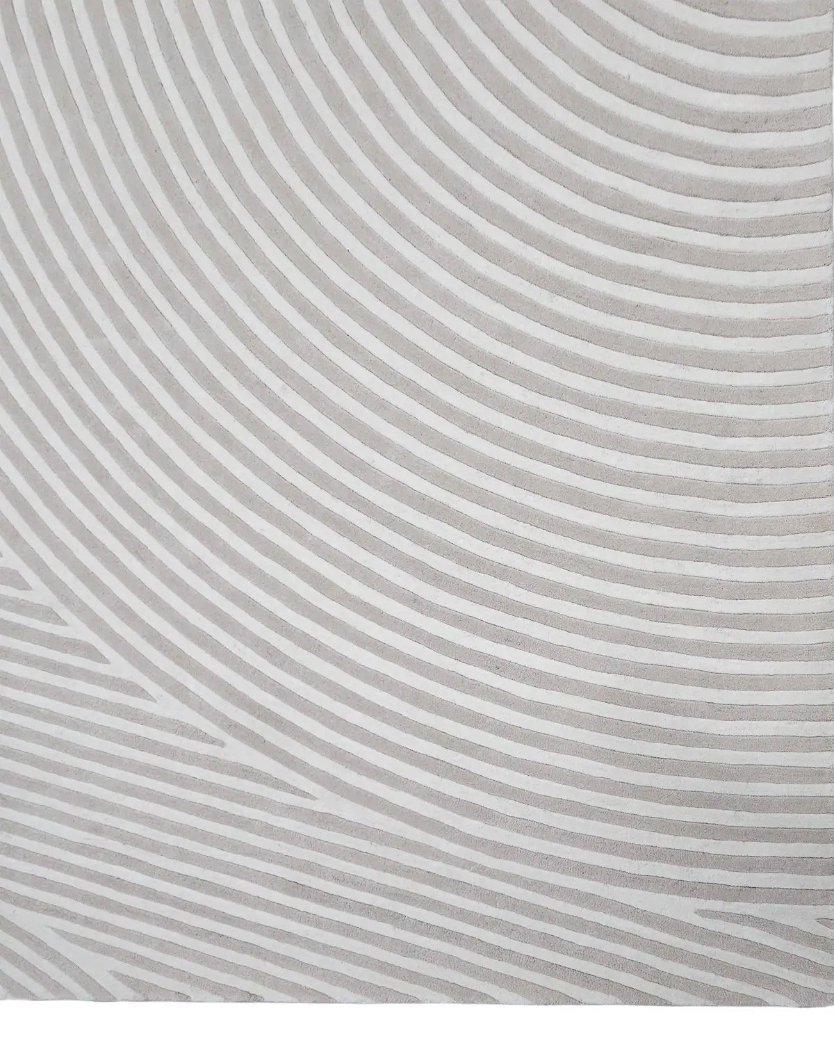 close view of Sequined grey hand tufted wool rug
