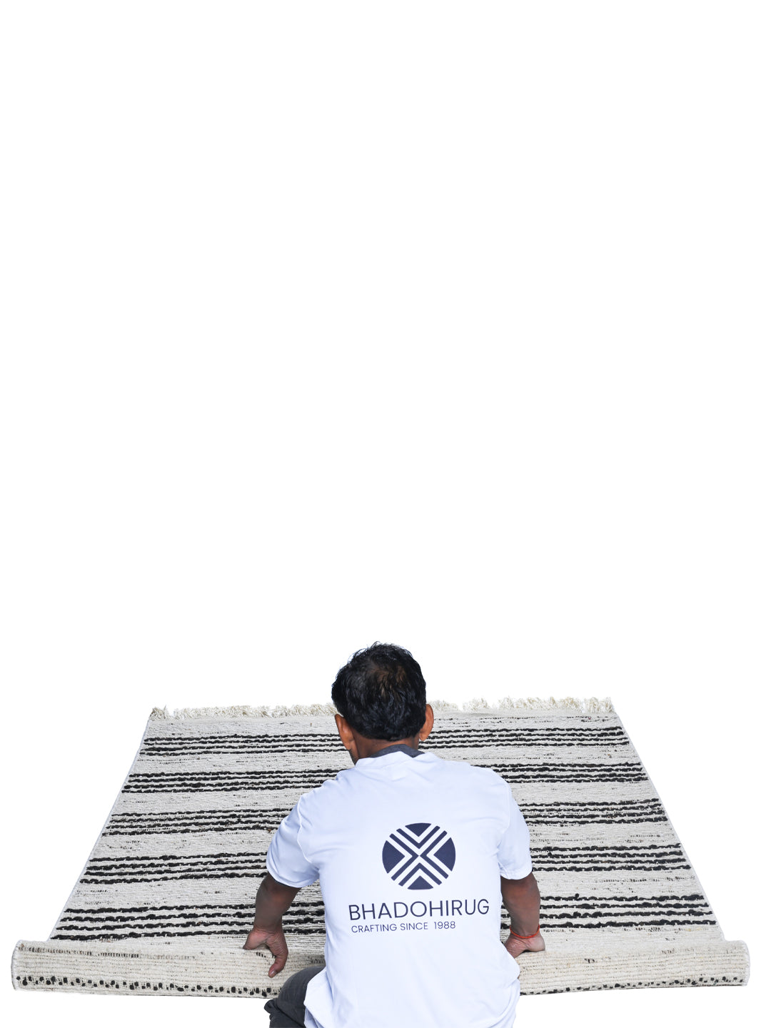 Hoiso Strip Hand Woven Jute Rug