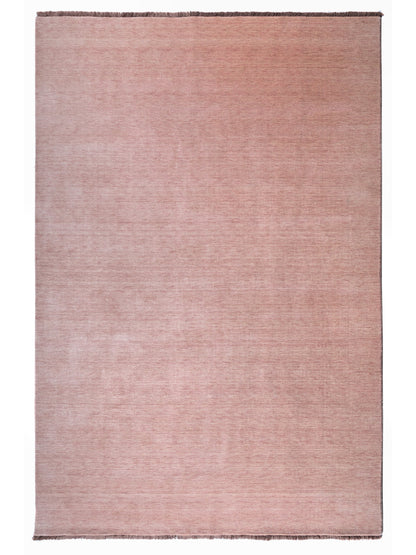 Textreme Pink Handloom Wool Rug