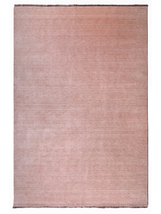 Textreme Pink Handloom Wool Rug