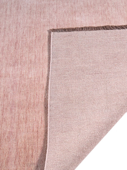 Textreme Pink Handloom Wool Rug