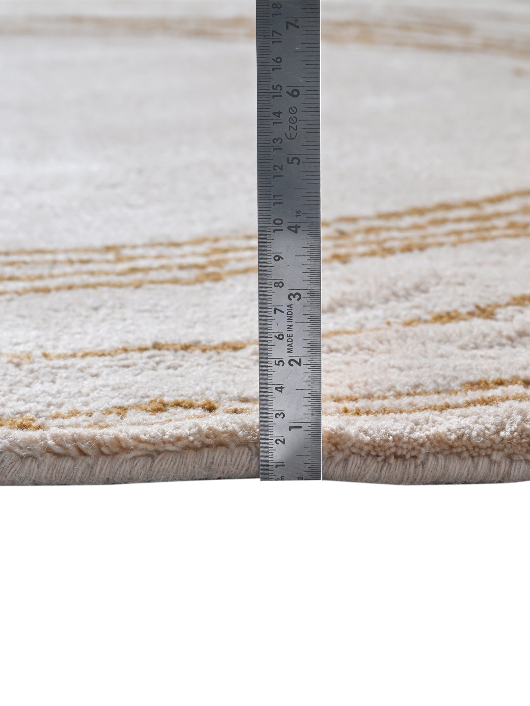 Astre Whirl Hand Knotted Round Wool Rug