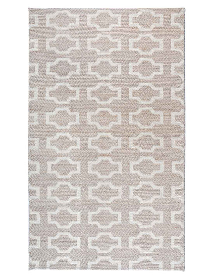 Sahad Pattern Hand Woven Jute Rug
