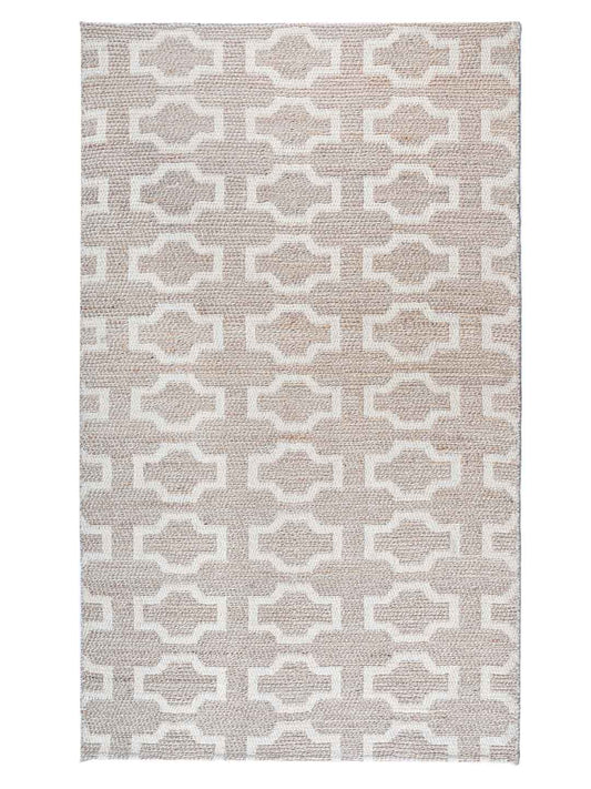 Sahad Pattern Hand Woven Jute Rug