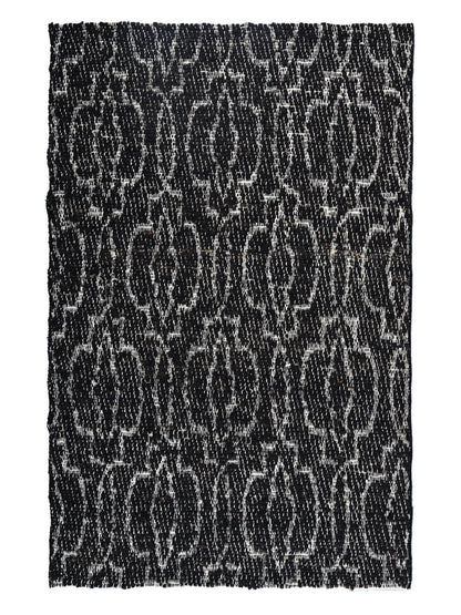 Biko Black Hand Woven Jute Rug