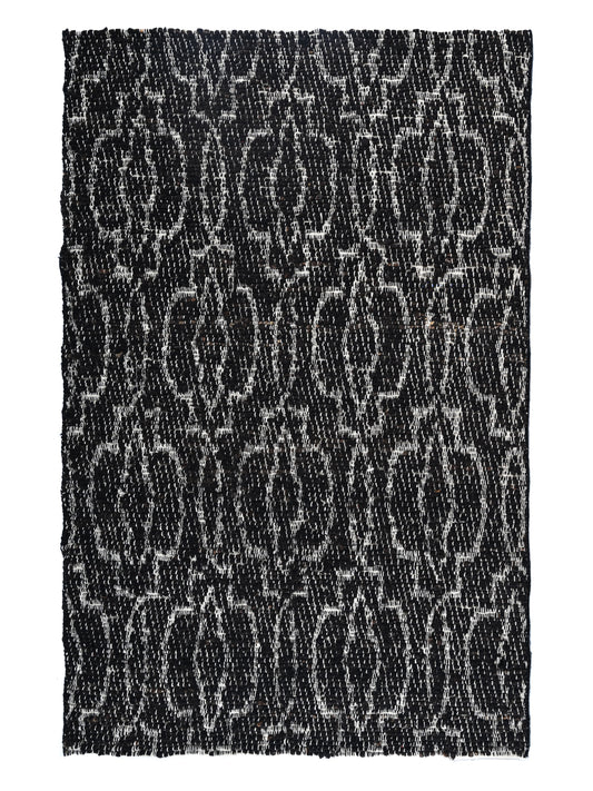 Biko Black Hand Woven Jute Rug