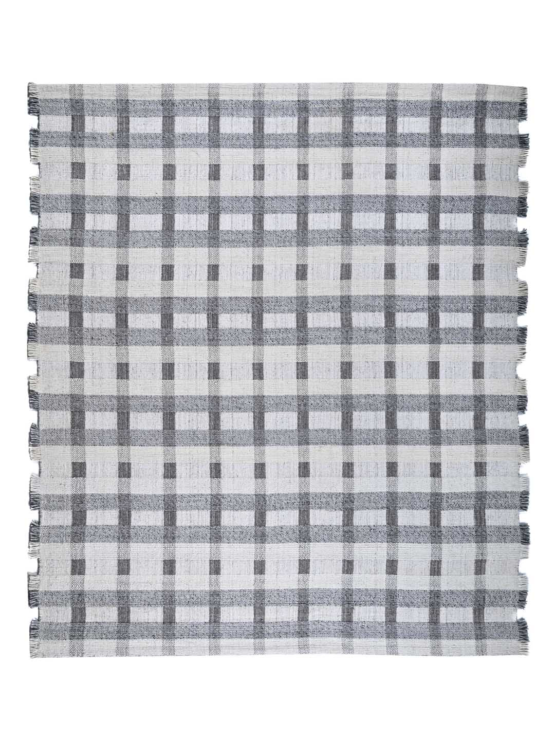 Floring Grey Handloom Wool Rug
