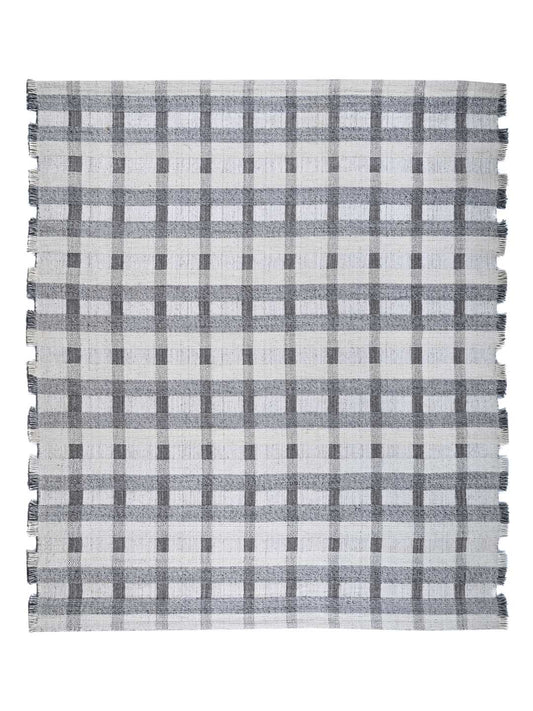 Floring Grey Handloom Wool Rug