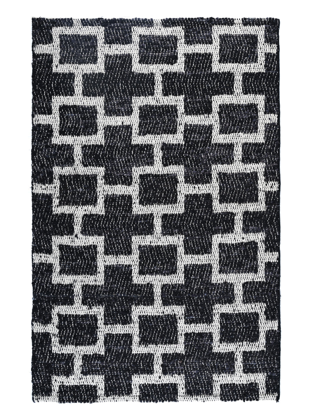 Huula Black Hand Woven Jute Rug