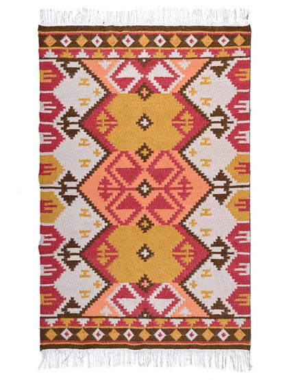 Sitlas Handwoven Wool Dhurrie Rug