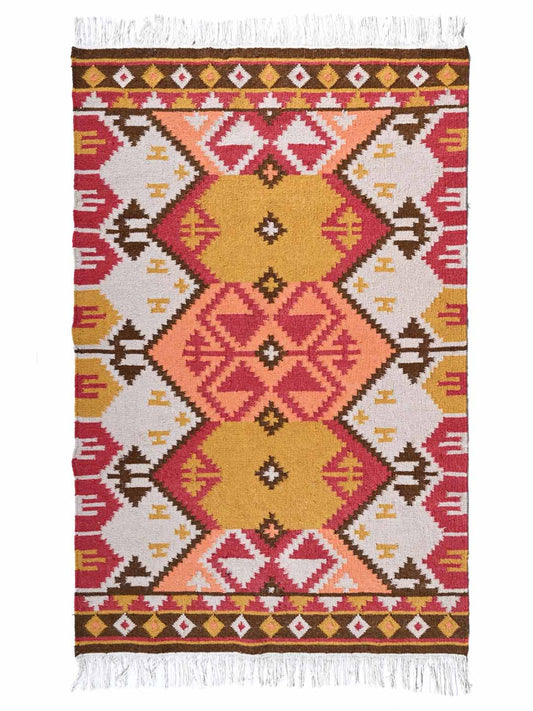 Sitlas Handwoven Wool Dhurrie Rug