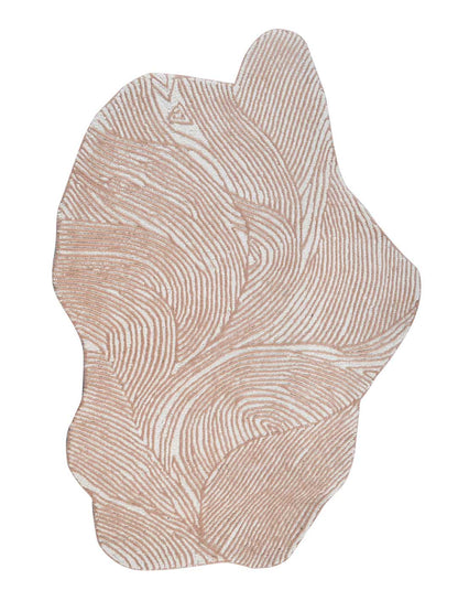 Hi-Low Hand Tufted Shaped Wool Rug