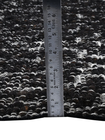 Biko Black Hand Woven Jute Rug