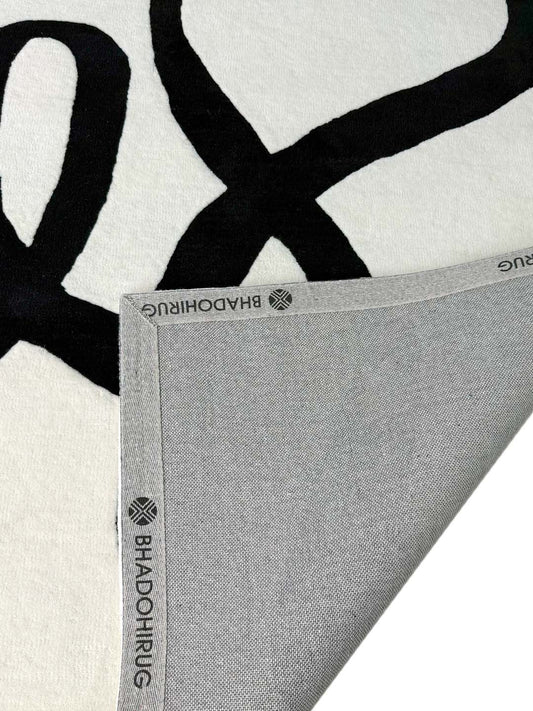 Bisa Black NZ Wool Hand Tufted Rug