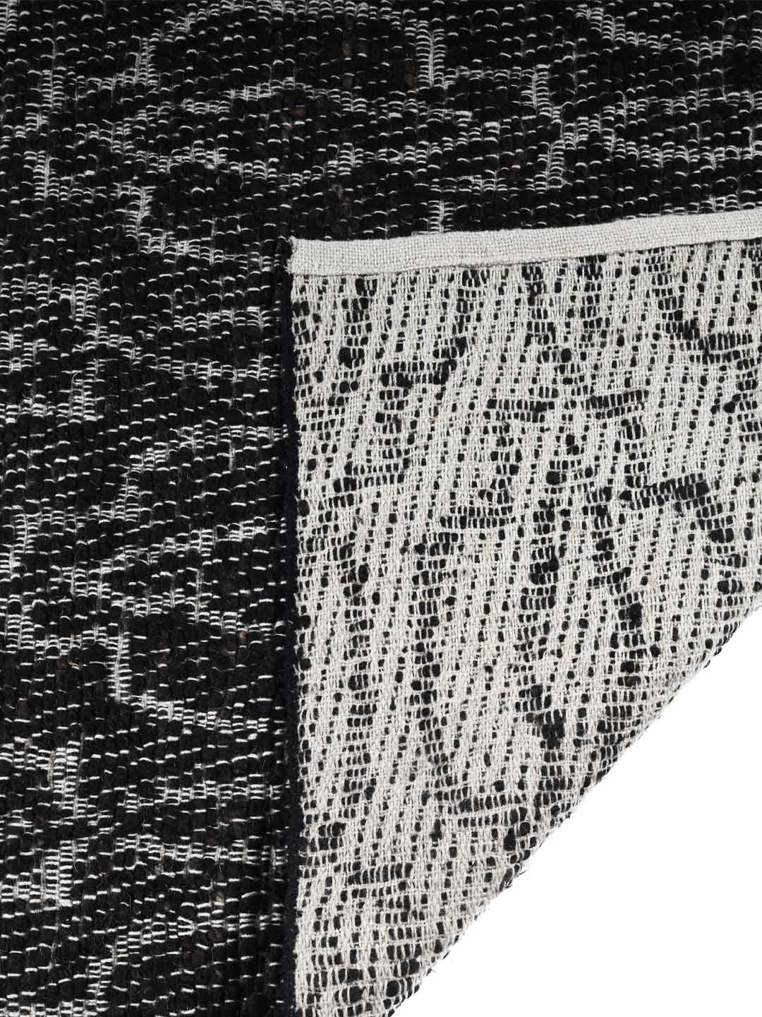 Biko Black Hand Woven Jute Rug