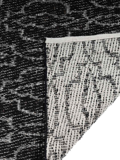 Biko Black Hand Woven Jute Rug