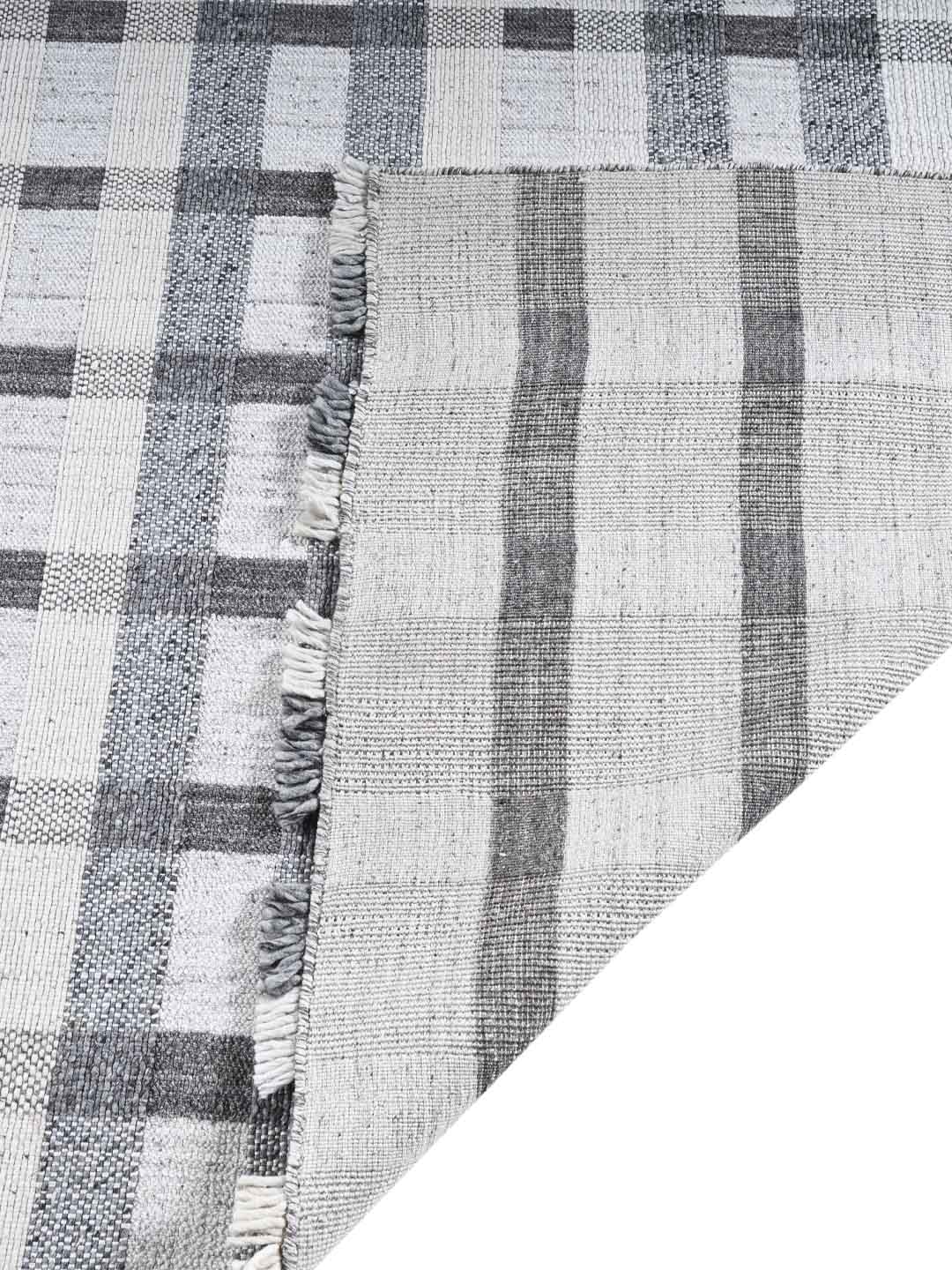 Floring Grey Handloom Wool Rug