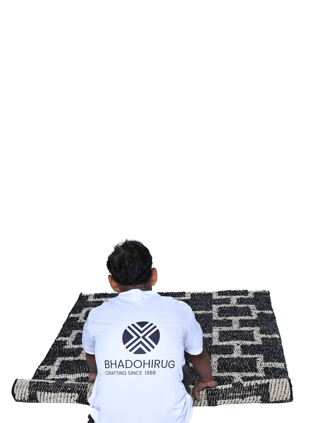 Huula Black Hand Woven Jute Rug