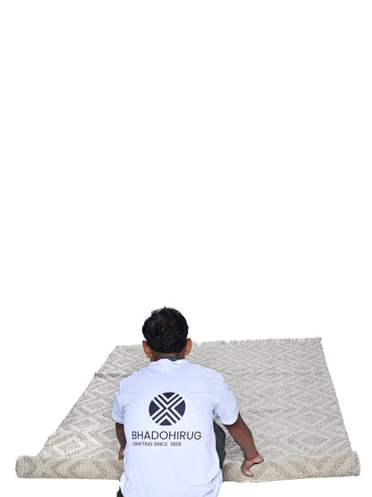 Neutral Hand Woven Jute Ruga
