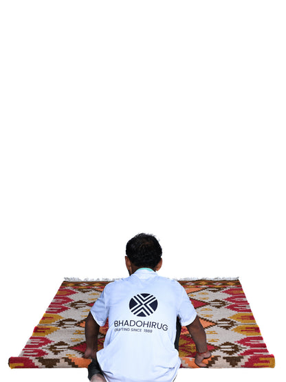 Sitlas Handwoven Wool Dhurrie Rug