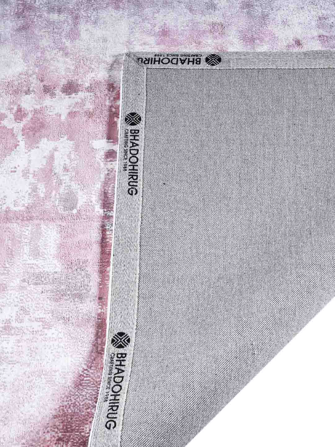 Eatsby Blush Pink Abstract Hand Tufted Viscose Rug