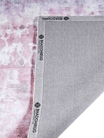 Eatsby Blush Pink Abstract Hand Tufted Viscose Rug