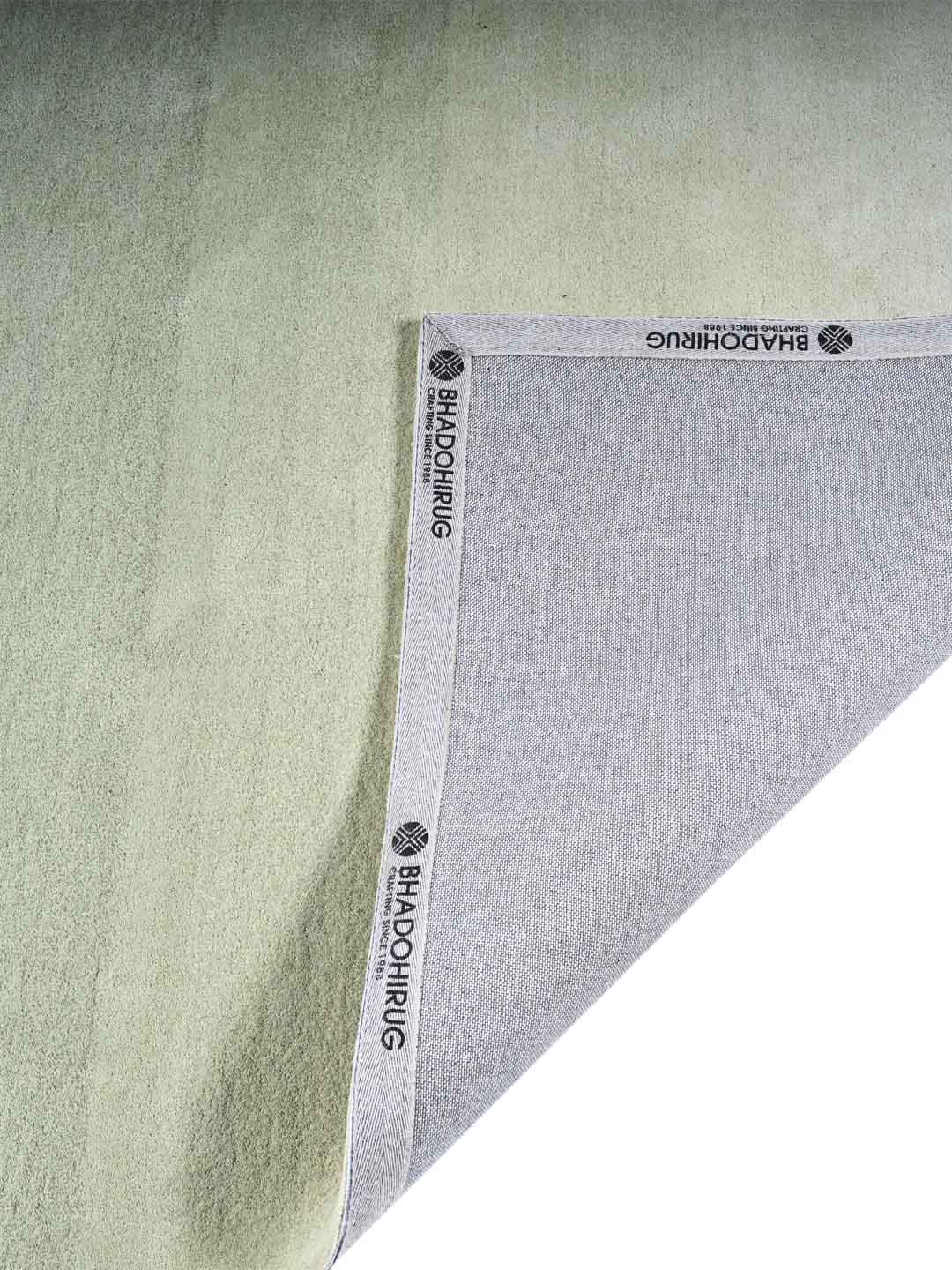 Ombre Green Hand Tufted Wool Rug