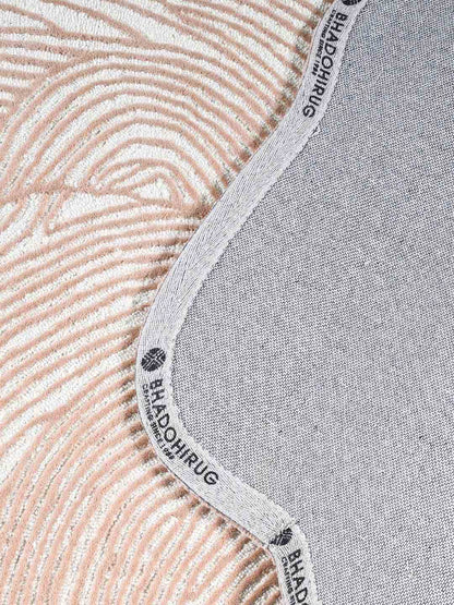 Hi-Low Hand Tufted Shaped Wool Rug