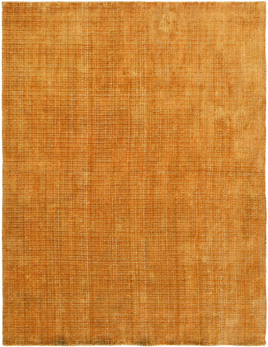 amber wool and silk area rug