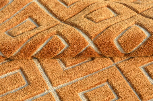 hand knotted carpet close up