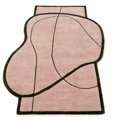 Treand Hand Tufted Indian Wool Shaped Rug
