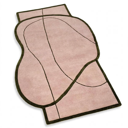 Treand Hand Tufted Indian Wool Shaped Rug