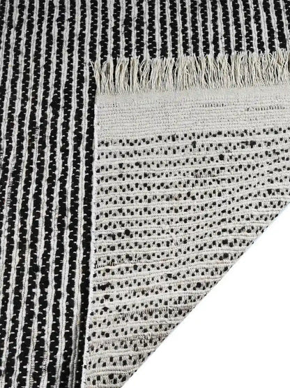 woven jute rug close up