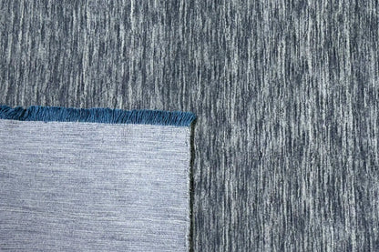 grey handloom area rug back