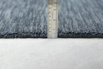 grey handloom area rug pile height