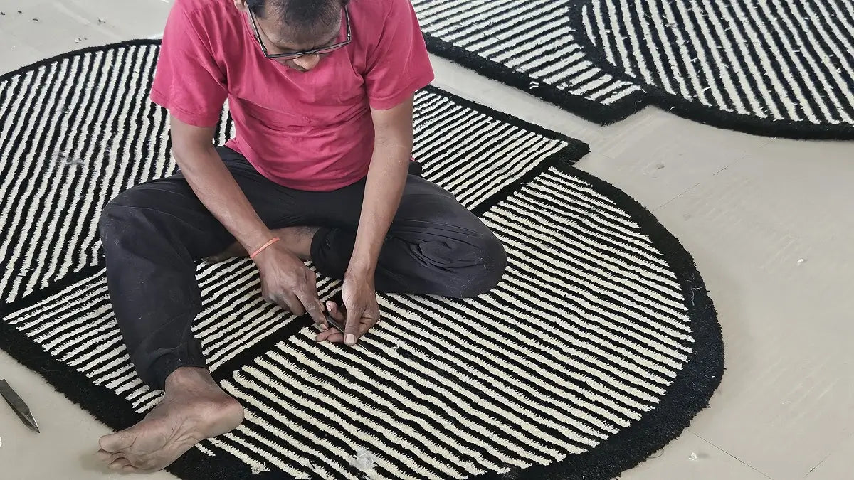 carpet making at bhadohirug factory