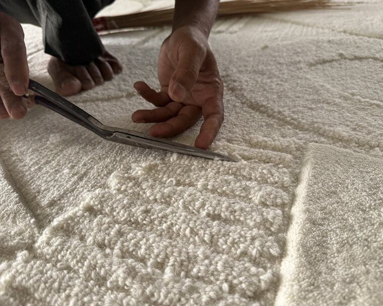 rug carving and embossing