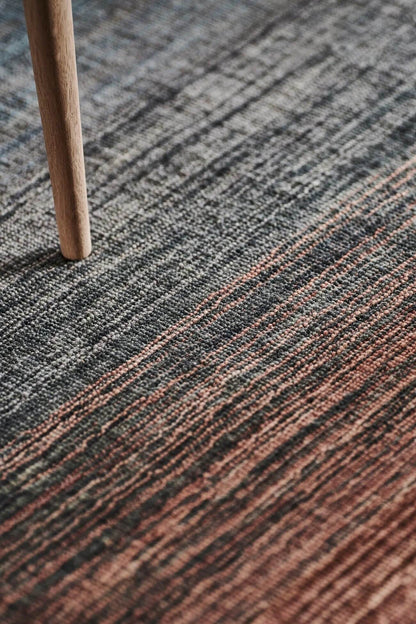 Close-up of a textured hand woven carpet