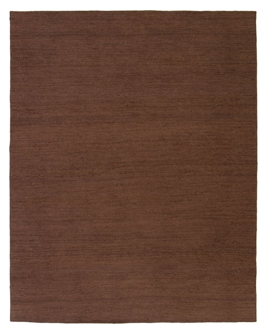 coca brown hand woven jute area rug