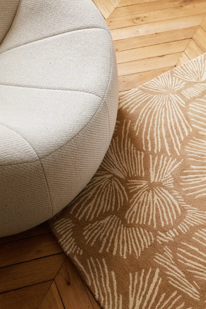 floral pattern wool rug