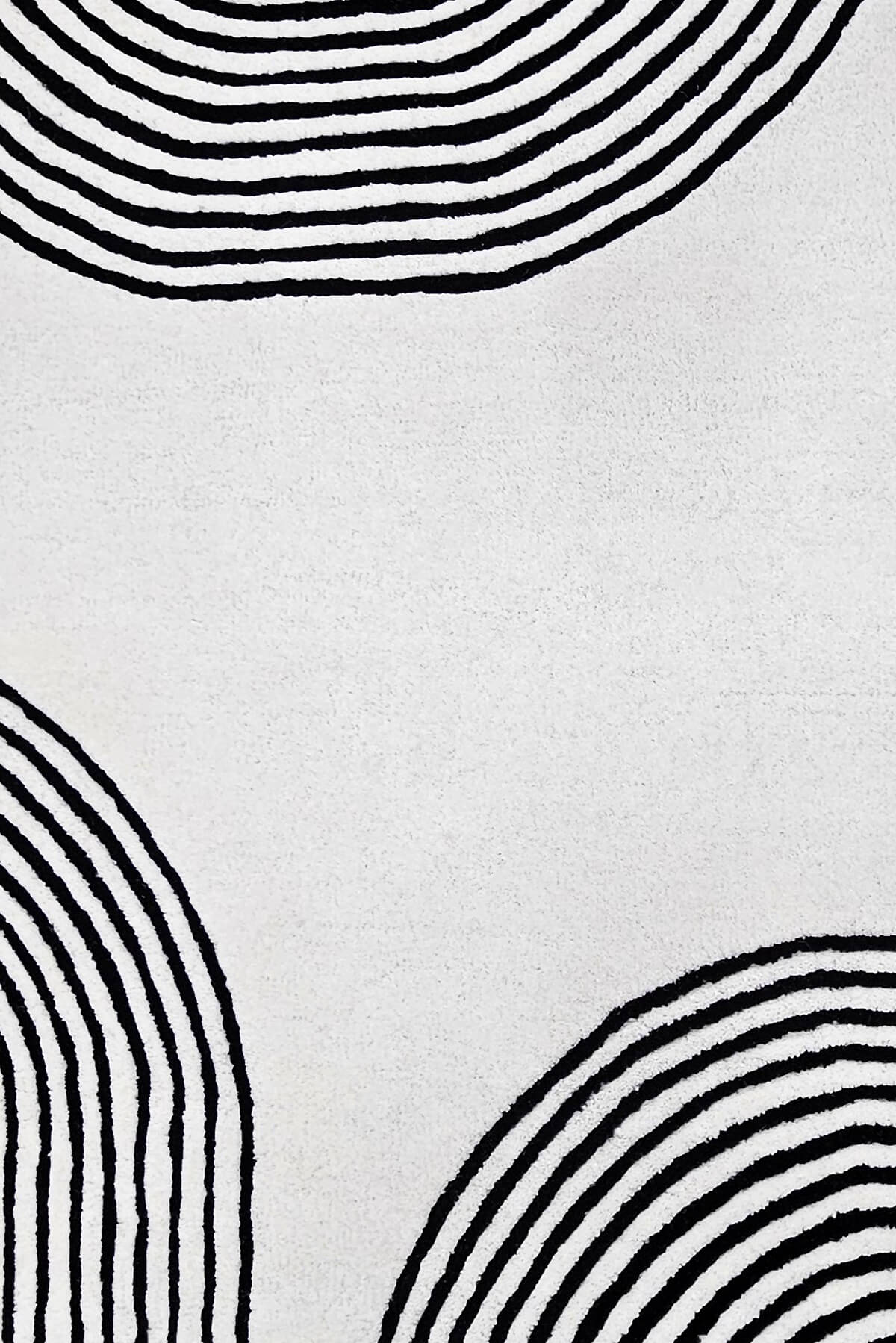 close view of tufted wool rug