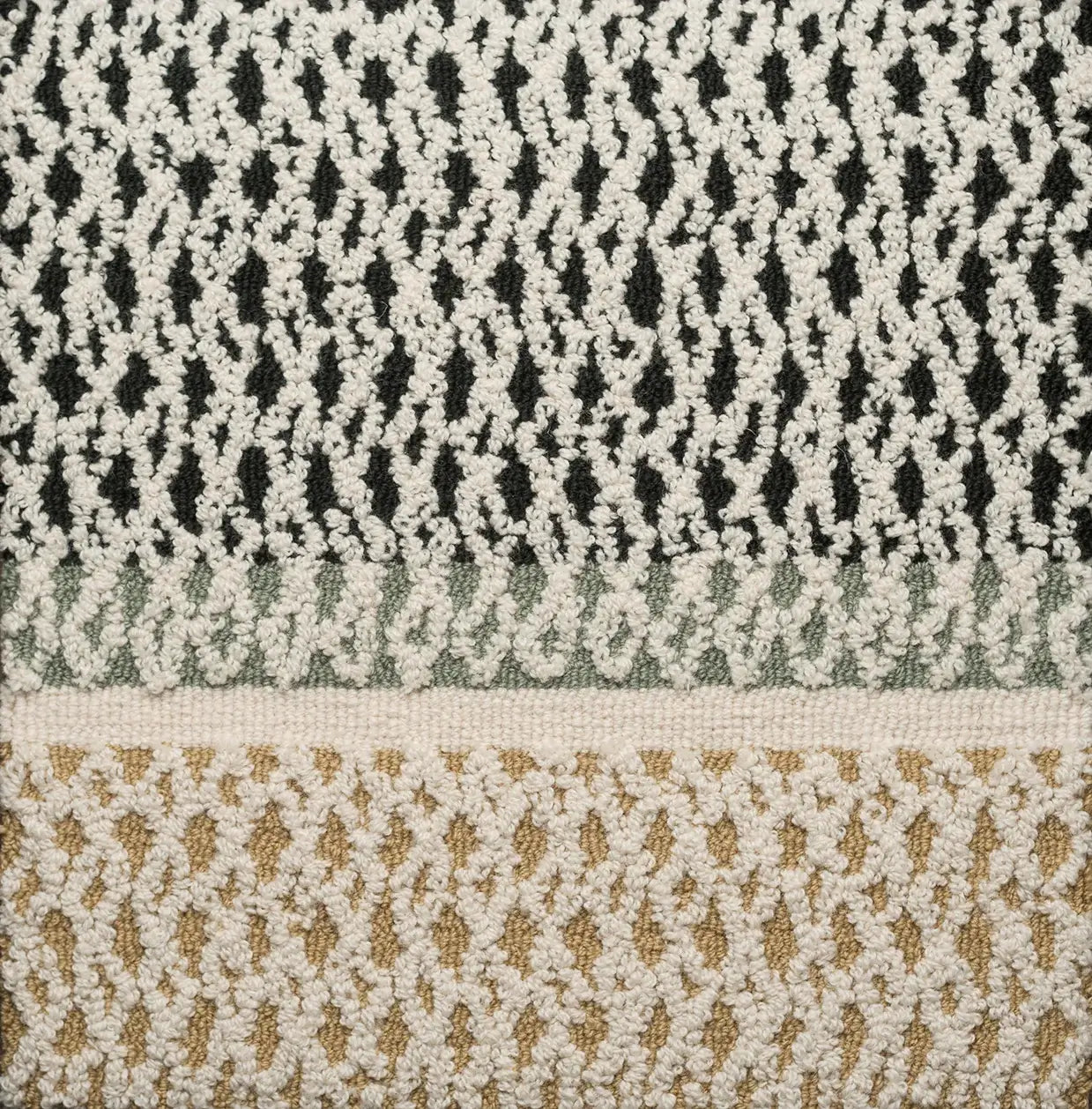 Modern Style Hand Tufted NZ Wool Rug Close View