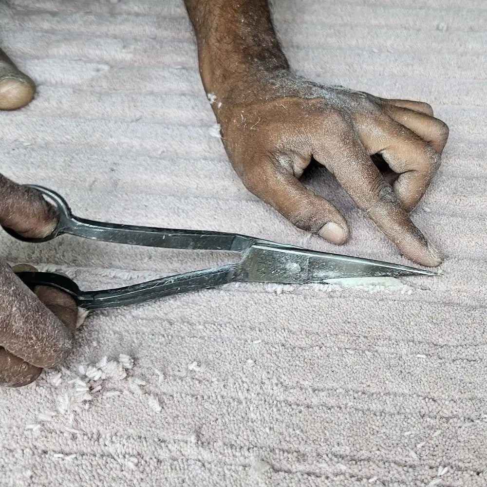 hand made rug making