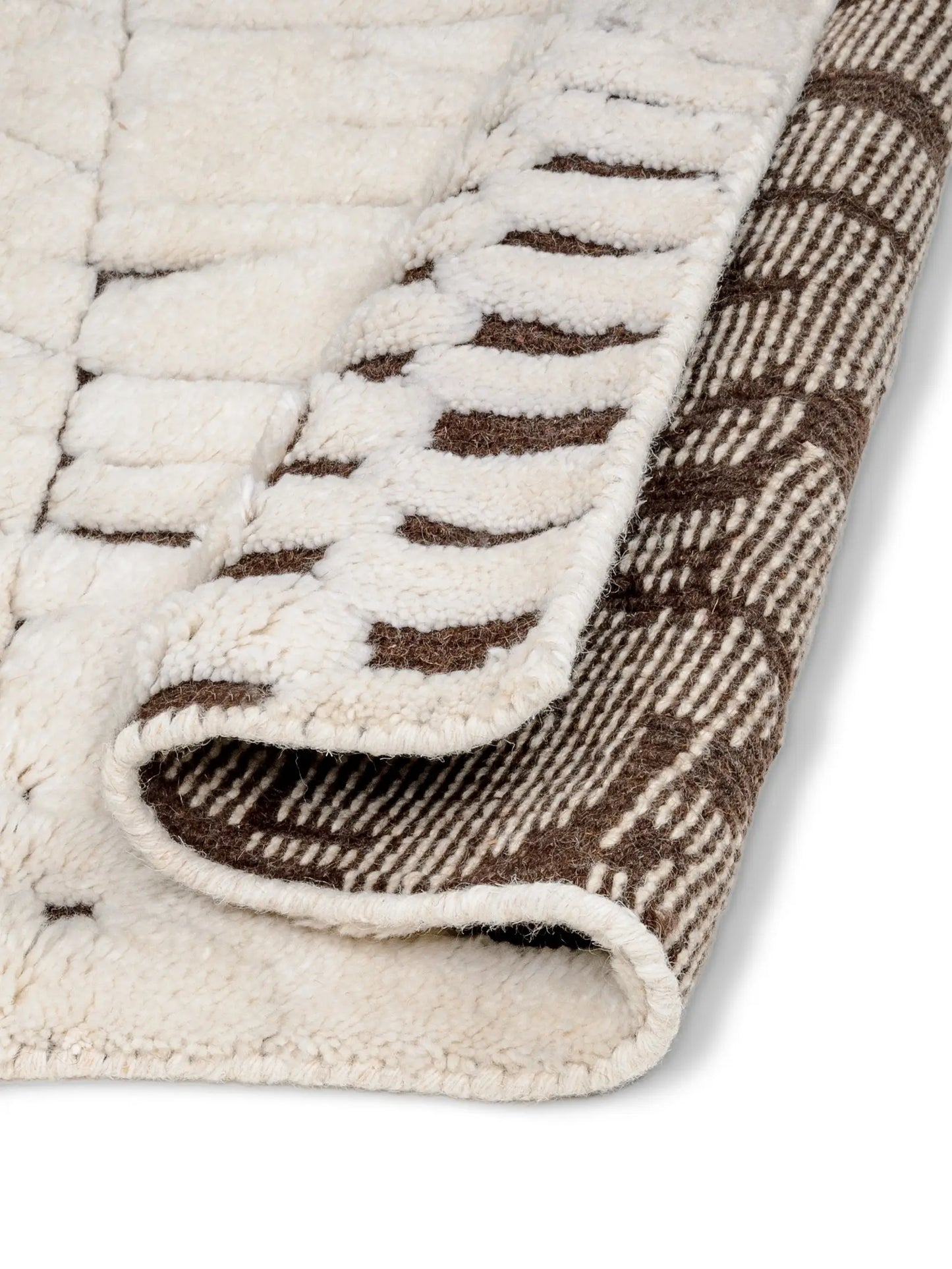 off white hand knotted wool area rug