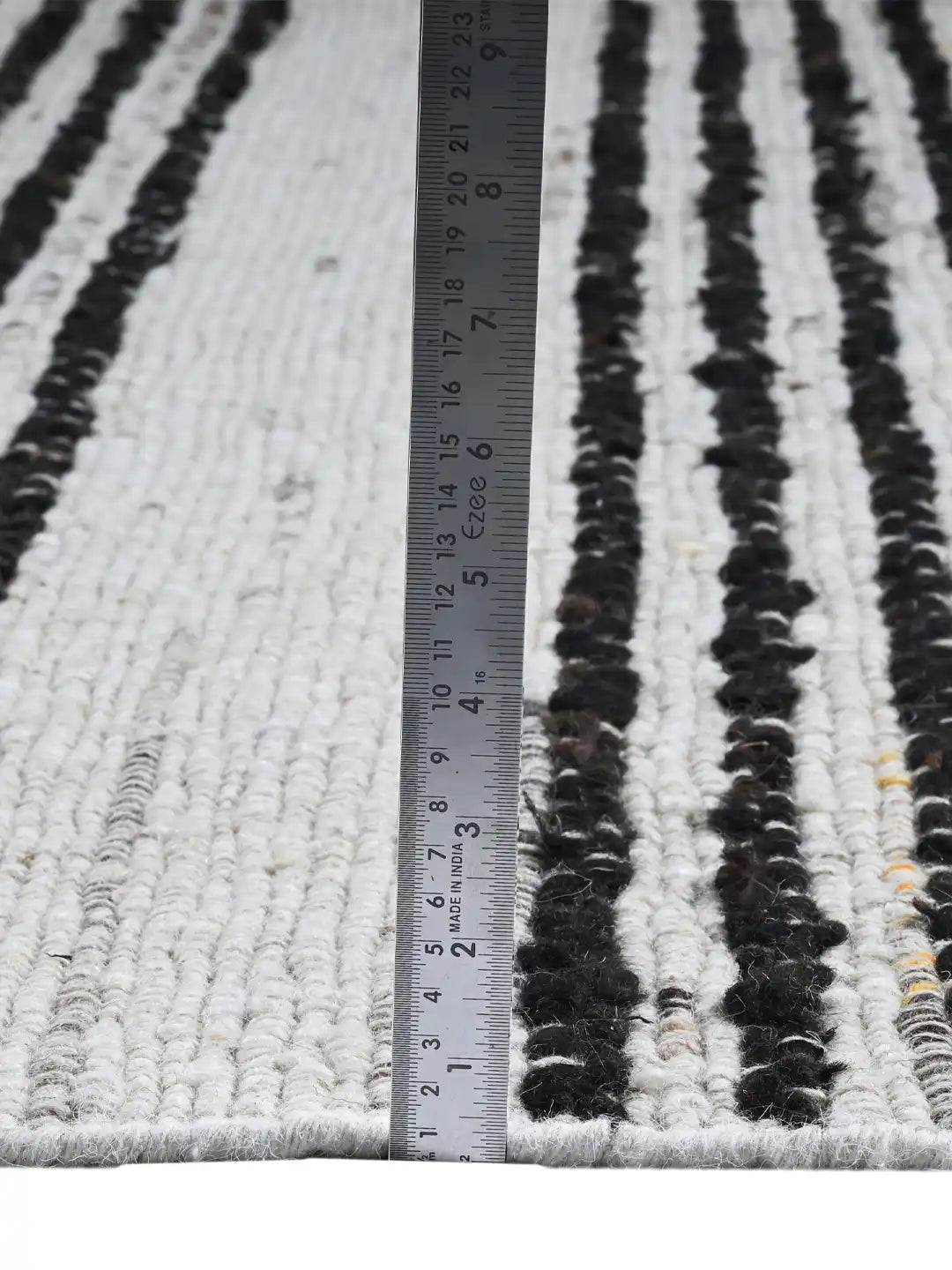 woven rug pile height